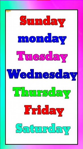 Sunday Monday Song 🌈 | Days of the Week for Kids | Fun Learning Short #short