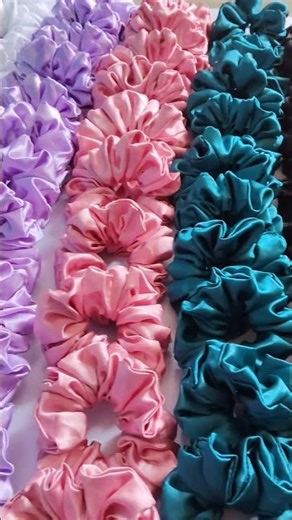 colourful classy scrunchies 😇💮#handmadewithlove #hairaccessories #diy #shorts