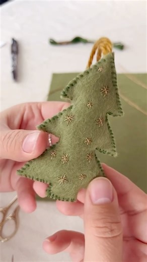Aly Ploof | Embroidery Artist & Designer | A little late on sharing today, but I did want to share this felt tree ornament tutorial from a few years ago, as I’m working on some fun... | Instagram