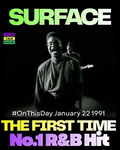 Surface - The First Time no.1 r&b hit #onthisday Jan 22 1991
