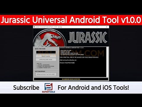 Jurassic Universal Android Tool v1.0.0 - Best Android Tool | Super Tools