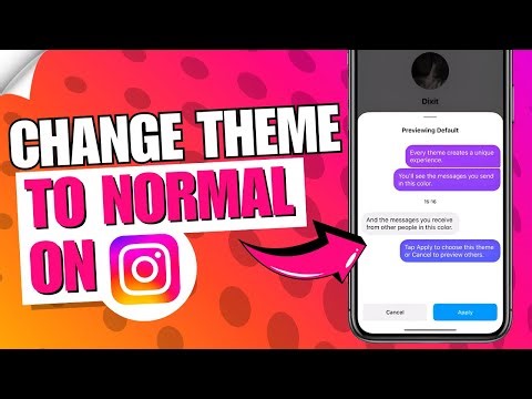 How to Change Instagram Chat Theme to Normal | Back to Default Theme 🎨