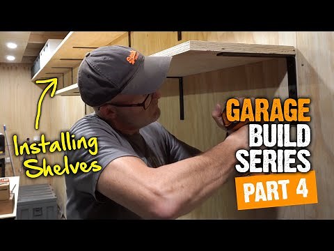 Building plywood shelves in my garage - Garage Build Series Part 4