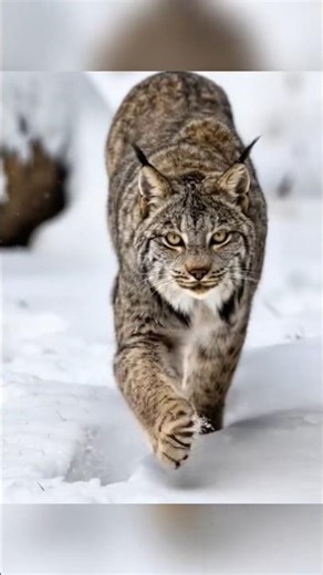 Iberian Lynx 😱❄️ | The Deadliest Predator of Frozen Forests #shorts #animals
