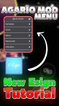 AGARIO MOD MENU IOS NO JAILBREAK / PC TUTORIAL ESIGN 2026 (AGARIO MOBILE) #agario #agariomobile