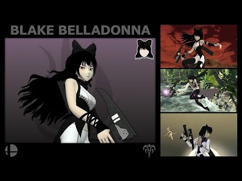 BLAKE BELLADONNA (RWBY) - Super Smash Bros. Ultimate Skin Mod Gameplay