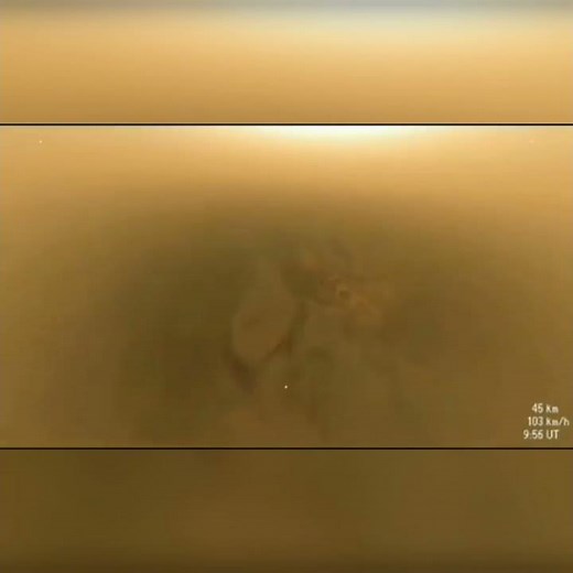Real images and sound of Saturn's moon Titan recorded by Huygens spce probe which landed on Titan.