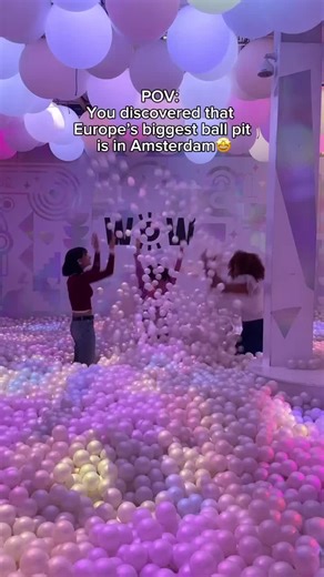 1.6K views | Thousands of balls, glowing lights, and fun that feels endless. ✨ It’s calling your name… So are you jumping in?  ️ Book your visit: https://wondrexperience.com/ams/ #wondrexperience #amsterdam #ballpit #immersivefun #thingstodoamsterdam #familyfun #weekendplans | WONDR Experience Amsterdam | Facebook