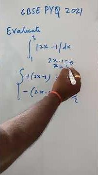 CBSE PYQ 2021 | Definite Integral of |2x − 1| | Class 12 Maths | Board Exam Question