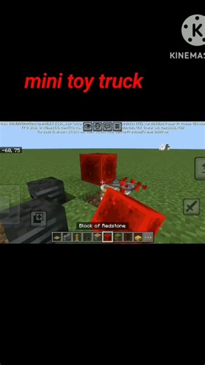 mini toy truck in Minecraft #short