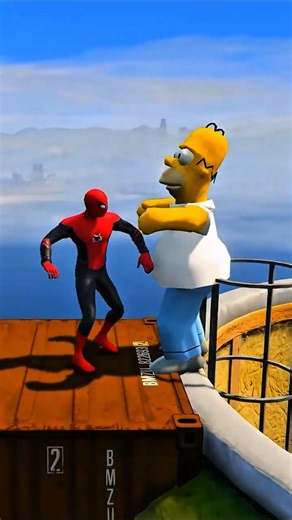 GTA 5 Epic Water Ragdolls Spiderman Jump/Fails Ep 3 #shorts​