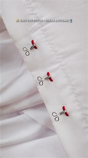 Easy & Strong Thread Hook Eye Stitch | Perfect Blouse Stitching ✂️🧵