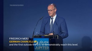 German Chancellor Merz puts Europe's fastest computer into operation