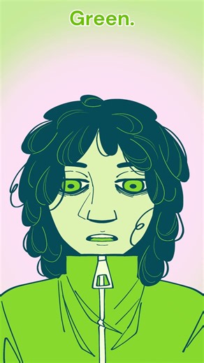 Green is not a creative colour #art #anime #manga #comics #animatic #dhmis #relatable #angst #oc