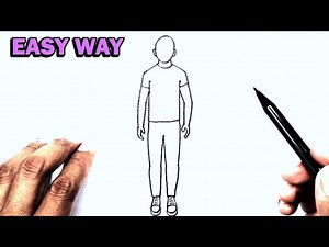 Man Drawing | How To Make A Boy - Videos For Kids
