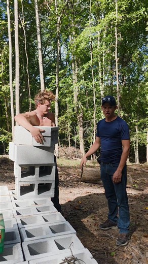 David Daniel Nichols on Instagram: "How to carry block.#diy #construction #shorts"