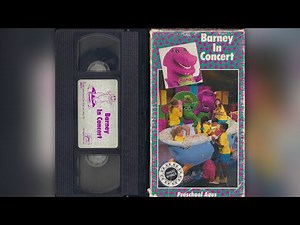 Barney in Concert [1991] - 1991 VHS Release (Black VHS, Purple Label)