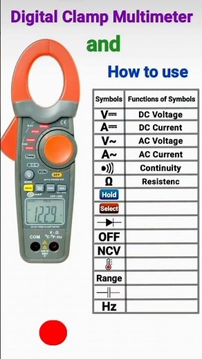 Digital Clamp Multimeter and how to use #shorts #electrical #electrical #electricaltools