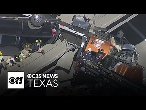Driver rescued from wrecker dangling off McKinney overpass