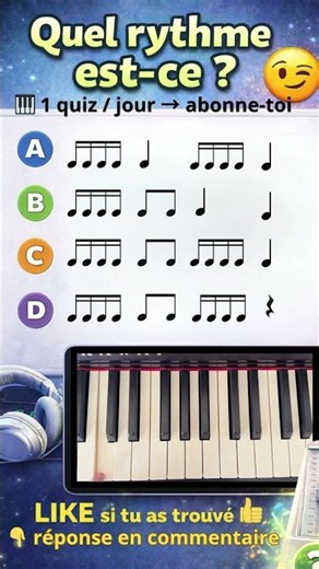 QUIZZ RYTHME 9 🎹 | On complique… on ajoute les doubles croches 😈