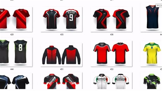 172 Fan Jersey Vector Files - Premium Sports Design Bundle Png Ai - Etsy