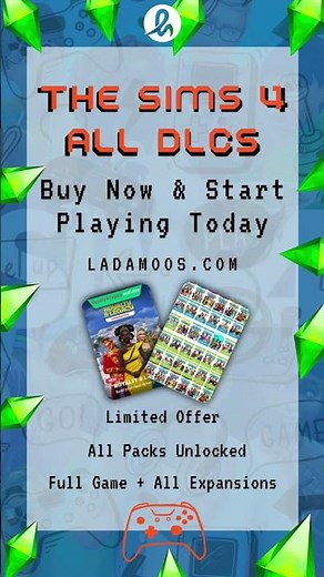 The Sims 4 Ultimate DLC Collection 2026 (90+ Packs) | Available on LADAMOOS #sims4 #sims4mods