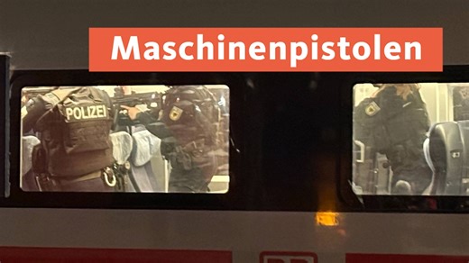 Polizeieinsatz mit Maschinenpistolen | sv