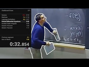 Denis Auroux Chalkboard Erase Speedrun | MIT Multivariable Calculus