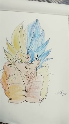 Gogeta drawing from 🐉 dragon Ball