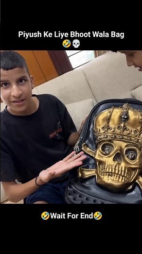 Piyush Ke Liye Bhoot Wala Bag 💀🤣 #shorts #youtubeshorts