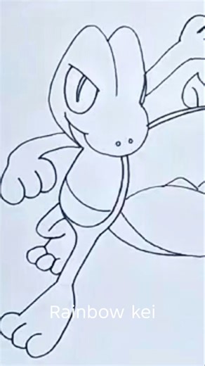 Draw Treecko | Pokemon #shorts #youtubeshorts #drawing #art