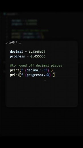 Python F-String Number Trick 🚀🐍 | Format Floats & Percentages Like a Pro