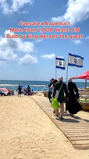 45K views · 3.5K reactions | Wonderful! Caesarea Beaches, Caesarea Aqueduct…. | Visit Israel From Your Home | Facebook