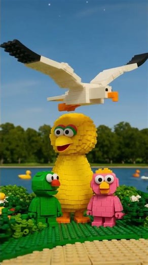 This LEGO Bird's Song Will Make You Smile 😊 | Stop Motion Animation #shorts