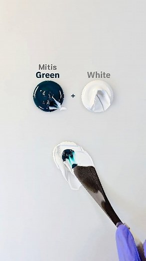 How to make Coral Blue Color Mixing 🎨😍 #colormixing #paintmixing #painting #satisfying | Mini Art Zone