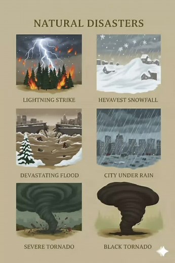 Top 6 Natural Disasters: Lightning, Floods, Tornadoes