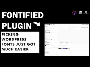 Fontified Plugin: The Easiest Way to Pick Fonts in WordPress - Game Changer!