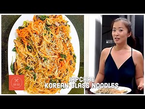 Easy JAPCHAE Recipe (Korean sweet potato glass noodles) w/Gluten free and Vegetarian options