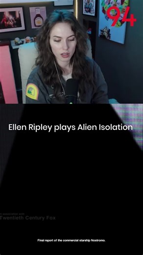 Ellen Ripley cosplay for alien isolation and this is the first thing you see #cosplay #ellenripley #gaming #alienisolation