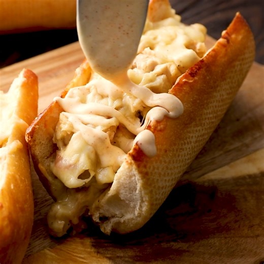 26K views · 62 reactions | Total comfort and a whole lot of flavor! Delicious hot sub sandwich packed with chicken, cheese, and homemade white BBQ sauce. GRAB THE RECIPE: https://www.willcookforsmiles.com/white-bbq-chicken-subs/ | Will Cook For Smiles | Facebook