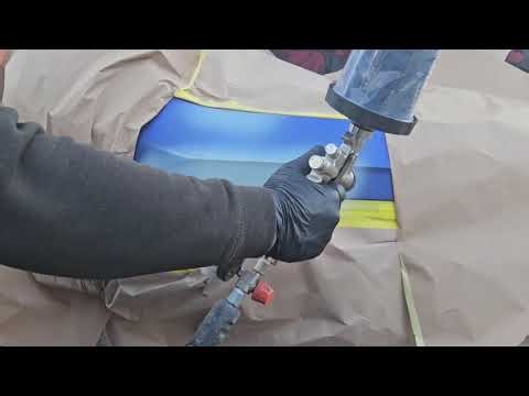 Quick time-lapse of how I repaired a scuffed bumper