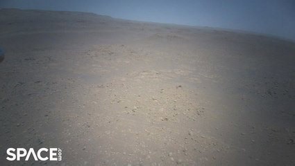 Time-lapse of Mars helicopter Ingenuity soaring during flight 62