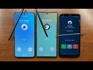 Samsung Galaxy S21 Ultra vs Galaxy Note 20 Ultra vs LG Stylo 5 Triple Incoming Call with Styluses