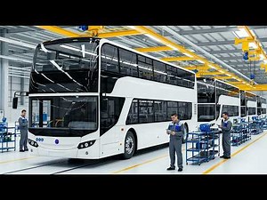 How Futuristic Triple‑Decker City Buses Are Made | Inside the Mega Bus Factory (Full Process)