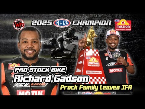 Richard Gadson - 2025 NHRA Pro Stock Motorcycle World Champion 📱