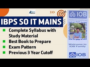 IBPS SO IT Mains Study Material & Complete Details