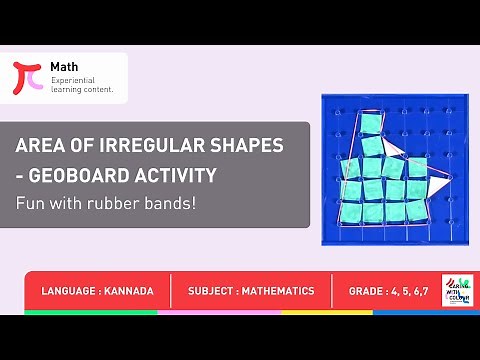 Area of irregular shapes - Geoboard activity - ENGLISH