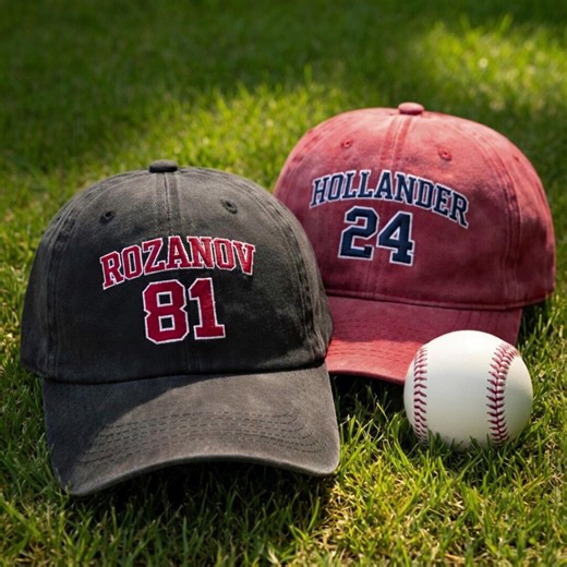 Custom Baseball Name and Number Hat, Personalized Varsity Player Embroidered Dad Hat, Baseball Mom Gift, Youth Team Spirit Cap, Game Day - Etsy