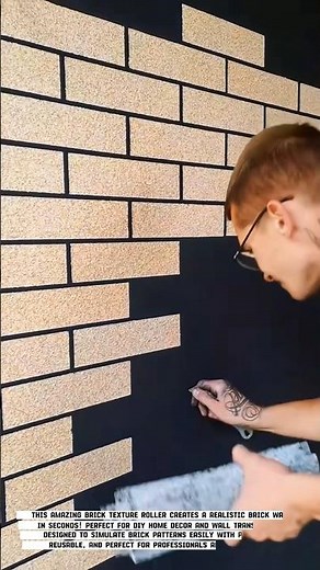 Amazing Brick Wall Effect! | Genius Roller Tool That Paints Realistic Bricks Instantly