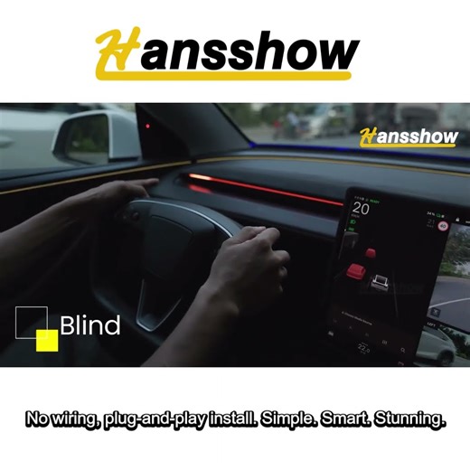 Streamer Ambient Light for Model 3& Model Y LED Strip Light With Blind Spot Detection System